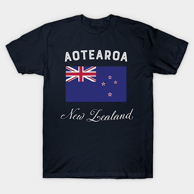 New Zealand Flag T-Shirt by phenomad